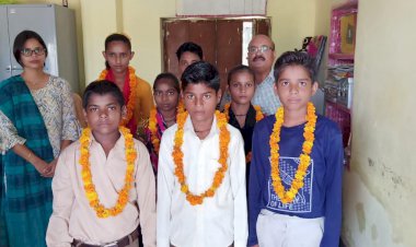 विशेष छात्रवृति की परीक्षा में एक ही विधालय के 8 छात्र छात्राओं का हुआ चयन, किया सम्मान