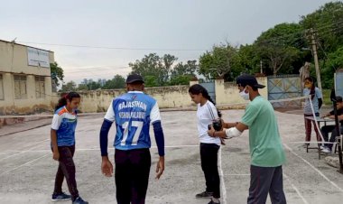 राष्ट्रीय खेल दिवस पर ड्रॉप रोबॉल प्रतियोगिता का  हुआ आयोजन