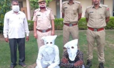 8लाख रूपए की जयपुर में लूट करके भागे बदमाश भरतपुर में पकडे