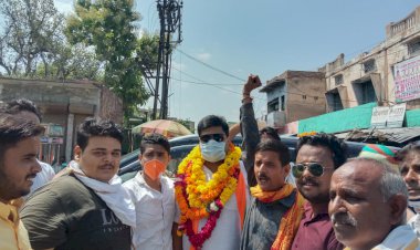 भाजपा जिला अध्यक्ष डा0सिहं का भाजपाईयो ने किया स्वागत