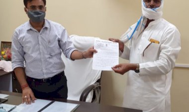 ग्राम पंचायत सिनसिनी की समस्याओं को लेकर सरपंच ने दिया एसडीएम को ज्ञापन