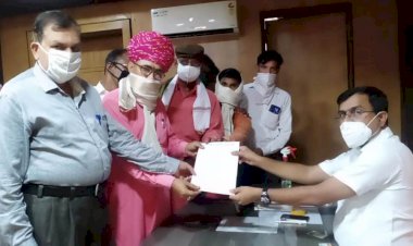 नगर कस्बे मे लगातार बढ़ रहे अपराधो की रोकथाम के लिए उपखण्ड अधिकारी को सौपा ज्ञापन