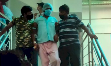 बांगड़ हॉस्पिटल में तीसरी मंजिल पर लगी आग अस्पताल में अफरा-तफरी मरीजों को  निकाला बाहर