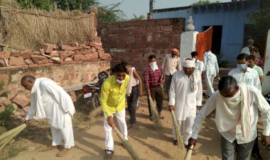 भाजपाईयो ने चलाया स्वच्छता एवं पौधारोपण अभियान, स्वच्छता को लेकर दिया सन्देश