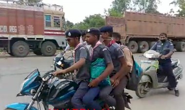 स्काउडस की ओर से निकाली गई फिट इण्डिया रैली , सरकार के नियमो की हुई अनदेखी