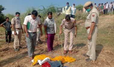 बाजरे के खेत में बुर्जुग महिला का शव दो टुकडो में मिलने पर फैली सनसनी