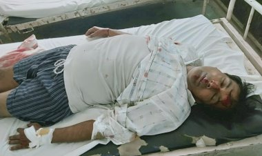 बाइक दुर्घटना में पिता-पुत्री घायल,परीक्षा देने आते समय हुआ हादसा 