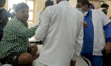 अस्पताल में इंजैक्शन लगवाने आऐ युवक ने किया हंगामा, पुलिस ने किया गिरफ्तार
