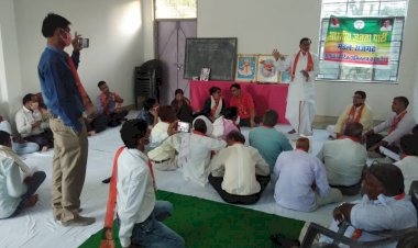 किसान कल्याण संपर्क अभियान के तहत हुआ ग्राम चौपाल का आयोजन