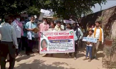 हाथरस मामले के विरोध में नगर पालिका नगर के सफाई कर्मचारियों ने की हड़ताल, रैली निकाल उपखंड अधिकारी को सौंपा ज्ञापन