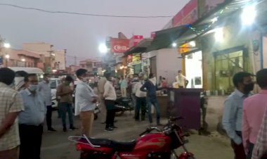 लॉकड़ाऊन में तय समय सीमा पर दुकान बन्द नही करने पर दो दुकानें की सीज