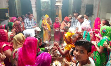 एक माह से चल रहा रामायण पाठ भण्डारे के साथ सम्पन्न