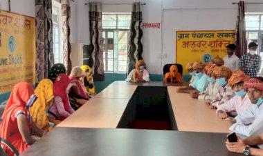 सकट सरपंच ने पौधारोपण कर ग्राम पंचायत का पदभार किया ग्रहण