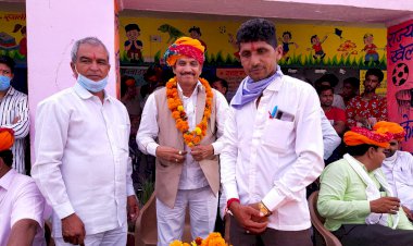 गुंदली के नवनिर्वाचित सरपंच ने किया कार्यभार ग्रहण, गांव का विकास मेरी पहली प्राथमिकता- शभुलाल गुर्जर