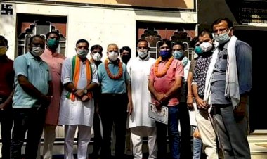 भाजपा कार्यकर्ताओं ने सेवा सप्ताह के तहत  लोगों का किया सम्मान