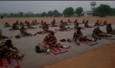 केंद्रीय औद्योगिक सुरक्षा बल प्रशिक्षण केंद्र बहरोड में हुआ प्रबल योग प्रशिक्षक शिविर का आयोजन