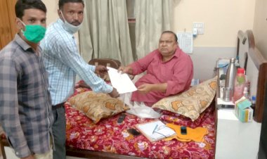 विधायक बाबूलाल बैरवा को सामाजिक न्याय अधिकारिता विभाग में कार्यरत चौकीदार रसोईयो द्वारा दिया ज्ञापन