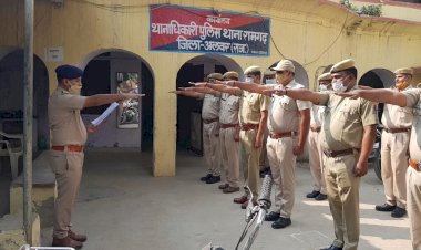 सरदार पटेल  की जयंती पर पुलिस कर्मियों ने ली एकता और अखंडता की शपथ