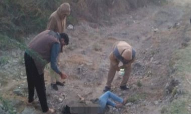 हाइवे के निकट देराठू रोड पर एक युवती की अधजली लाश मिली , नही ही सकी  शिनाख्त