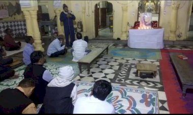 जैन समाज कठूमर ने आचार्य श्री ज्ञान सागर महाराज को श्रद्वांजलि अर्पित कर किया याद