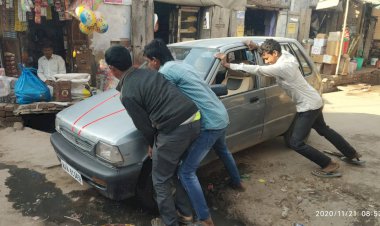 आधे-अधूरे फैरोकवर के चलते वाहन चालकों सहित राहगीर परेशान