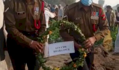 पूर्व सूबेदार मेजर सौदान सिंह के निधन पर सह सम्मान किया गया अंतिम संस्कार