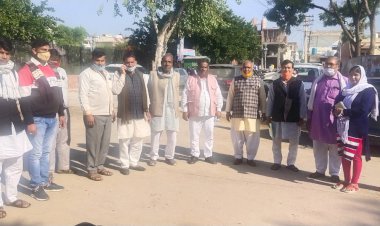 भाजपा ने नगरपालिका खेडली में 25वार्डो के सिंबल चुनाव अधिकारी को करायें जमा