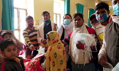 राजस्थान के श्रम मंत्री टीकाराम जूली का जन्मदिन मनाया