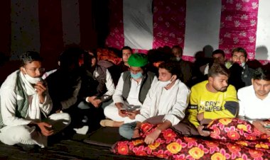 जिलाध्यक्ष यूथ कांग्रेस व विधानसभा उपाध्यक्ष के नेतृत्व में धरना प्रदर्शन रात भर जारी रहा