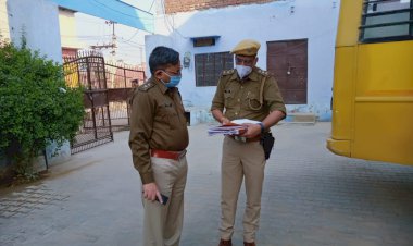 मतदान केन्द्रों का एसपी ने किया निरीक्षण, कल होगा नगरपालिका के वार्ड पार्षदो के चुनाव लिए मतदान