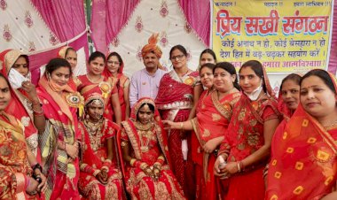 प्रिय सखी संगठन  के सदस्यों ने अनाथ बच्चियों का मां-बाप बन कराई शादी ,दिया सभी जरूरत का सामान