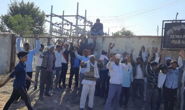 विधुत अधिकारियो की समझाईश के बाद ग्रामीण,धरना समाप्त