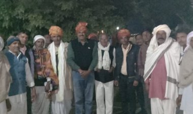 टांकडा बास में ग्रामीणों ने जनप्रतिनिधियों का किया सम्मान