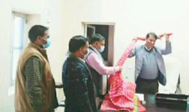 पंचायत समिति कठूमर में विकास अधिकारी समय सिंह मीना ने किया पदभार ग्रहण