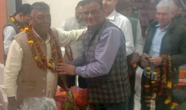 नदबई खण्डेलवाल समाज ने किया समाज के जिलाध्यक्ष राममोहन का सम्मान