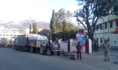 बनास नदी मे अवैध बजरी खनन पर बडी कार्यवाही, मशीन व टैक्टर जब्त