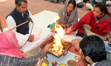 बहरोड़ यज्ञ से किया नववर्ष का स्वागत