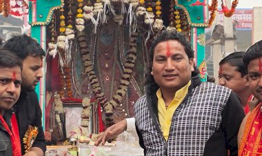 डीग से चलकर कठूमर रात्रि विश्राम,सुबह धौलागढ़ देवी की 32 वीं पद यात्रा हुई रवाना