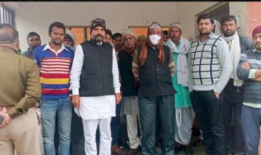 समूँची जी एस एस पर धरना प्रदर्शन अधिकारियों के आश्वासन से हुआ बन्द