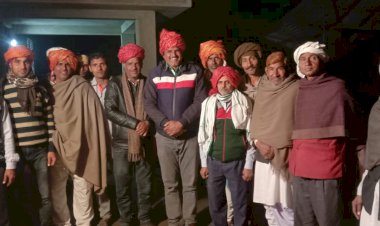 ग्रामीणों ने जनप्रतिनिधियों का किया सम्मान