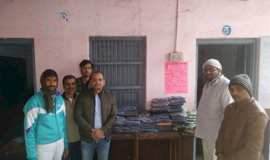 मानव कल्याण समाज सेवी संस्था द्वारा 160 जर्सी की गई वितरण