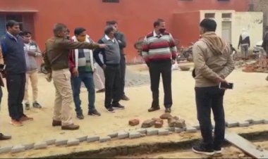 एसडीएम और न्यायिक मजिस्ट्रेट ने किया निर्माणाधीन खड़ंजा सड़क और ईमित्र केंद्र का निरीक्षण