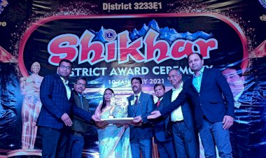 लायंस क्लब खैरथल मंडी को मिले अवार्ड