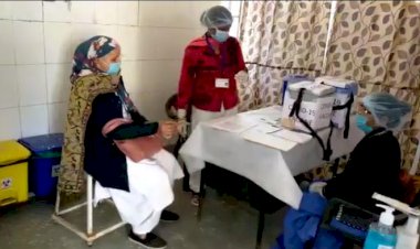 रामगढ़ सीएचसी पर स्थापित वैक्सीनेशन सेंटर में किया गया ड्राई रन