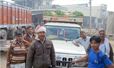 अपना घर सेवा समिति महुआ के माध्यम से 30 क्विंटल सब्जी अपना घर भरतपुर भिजवाई