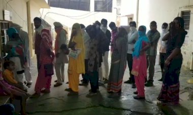 ठंड के प्रकोप के कारण सीएचसी रामगढ़ पर बढ़ी मरीजों की तादाद