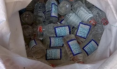 अवैध शराब सहित एक गिरफ्तार एक फरार,147 पव्वा अवैध देशी शराब बरामद