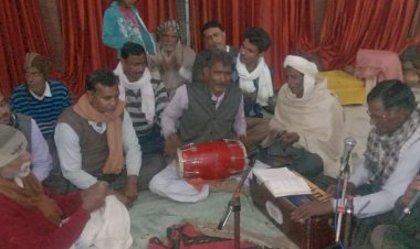 सकट  के चौथ माता मंदिर में भजन संध्या का हुआ आयोजन
