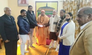 दैवी संपद मंडल द्वारा राम मंदिर निर्माण के लिए दी गई ₹200000 की राशि