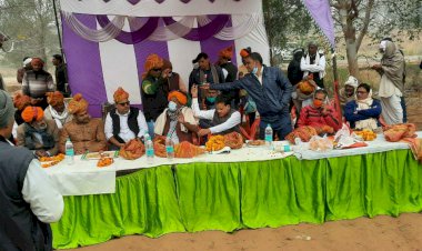 राजगढ़ लक्ष्मणगढ़ विधानसभा क्षेत्र से भाजपा प्रत्याशी रहे विजय समर्थ लाल मीणा का भव्य स्वागत